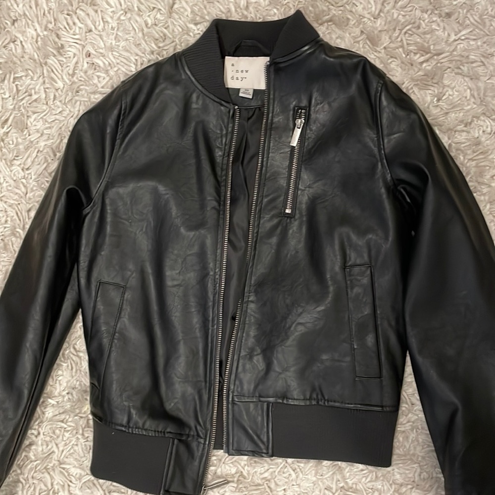 Target A New Day Leather Bomber